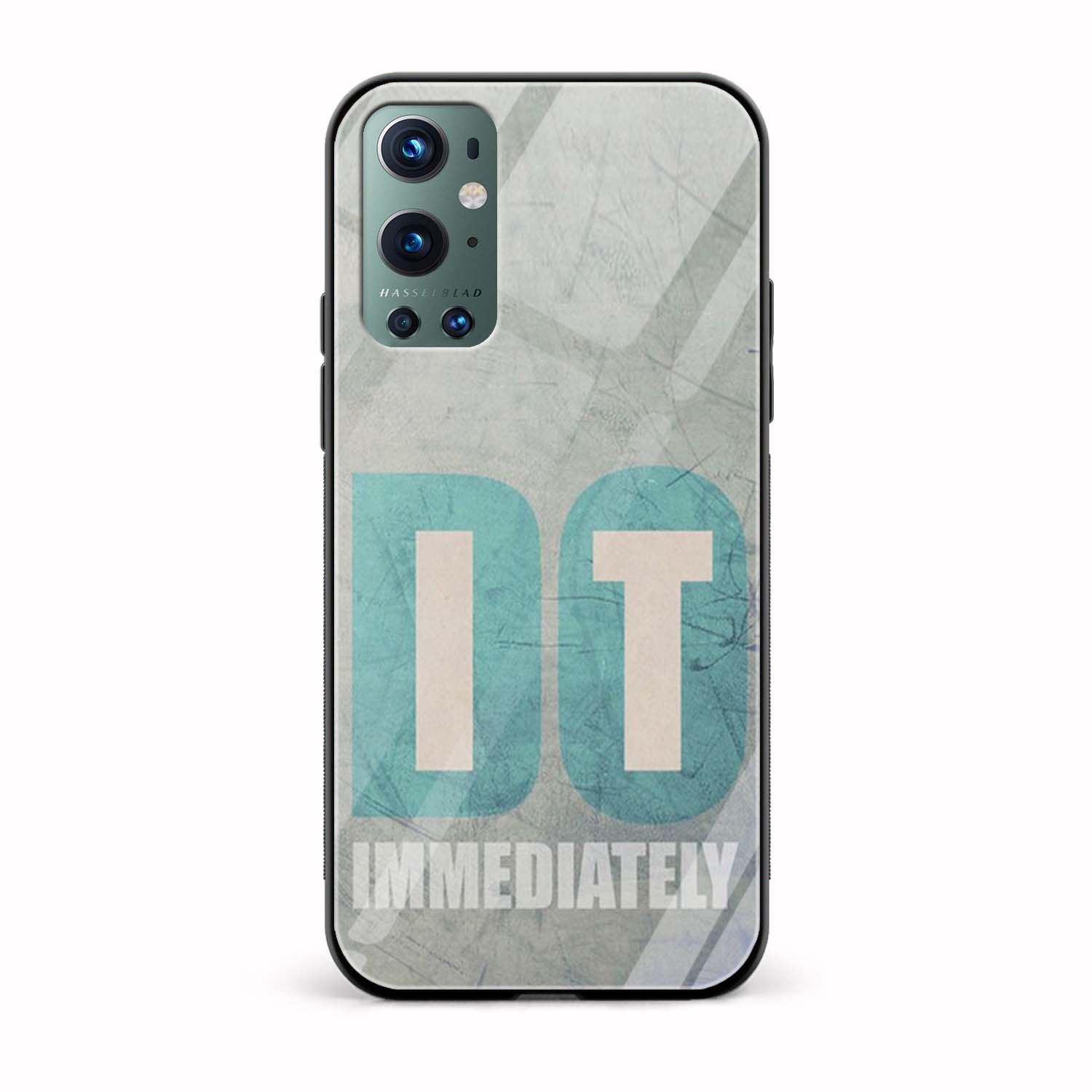 Typography Printed Glass Back Phone Case Typography Printed Glass Back Phone Case - Image 1