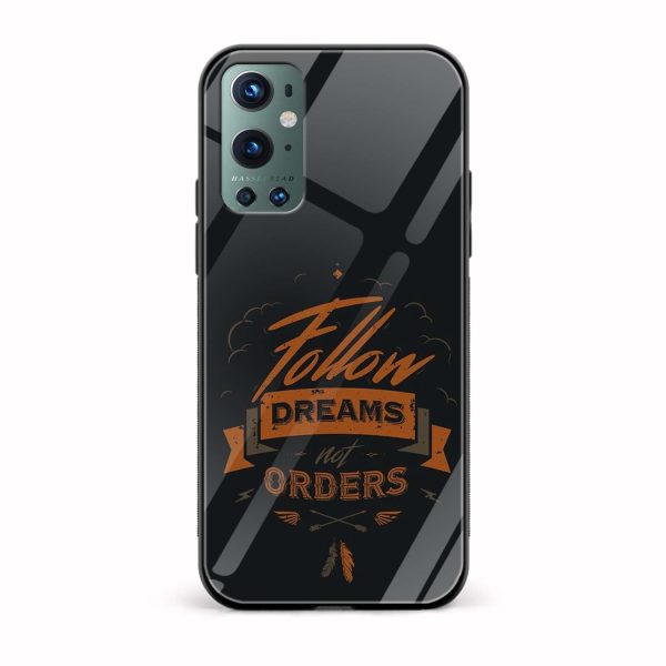 Typography Printed Glass Back Phone Case