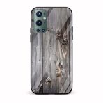 Wooden Texture Printed Glass Back Phone Case