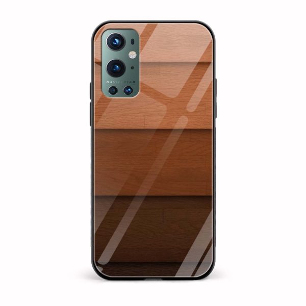 Wooden Texture Printed Glass Back Phone Case