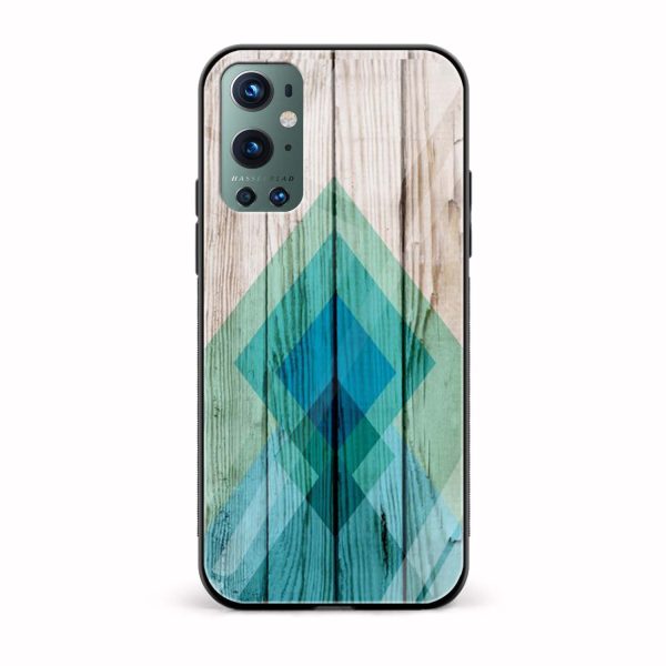 Wooden Texture Printed Glass Back Phone Case