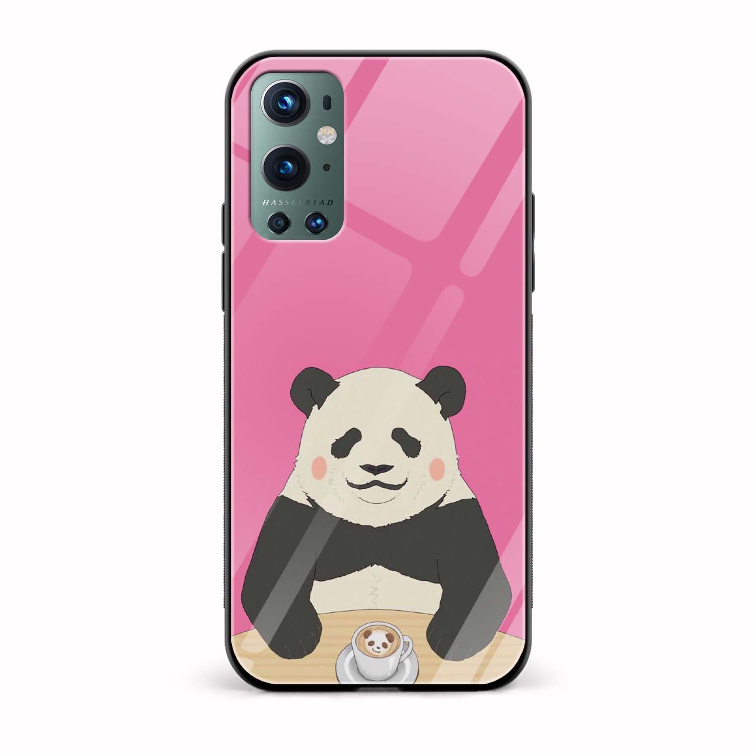 Panda Printed Glass Back Phone Case Panda Printed Glass Back Phone Case - Image 1