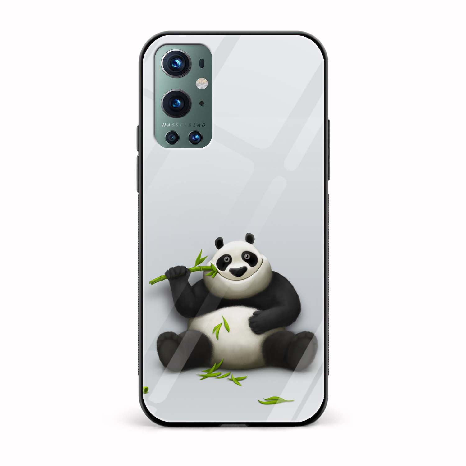 Panda Printed Glass Back Phone Case Panda Printed Glass Back Phone Case - Image 1