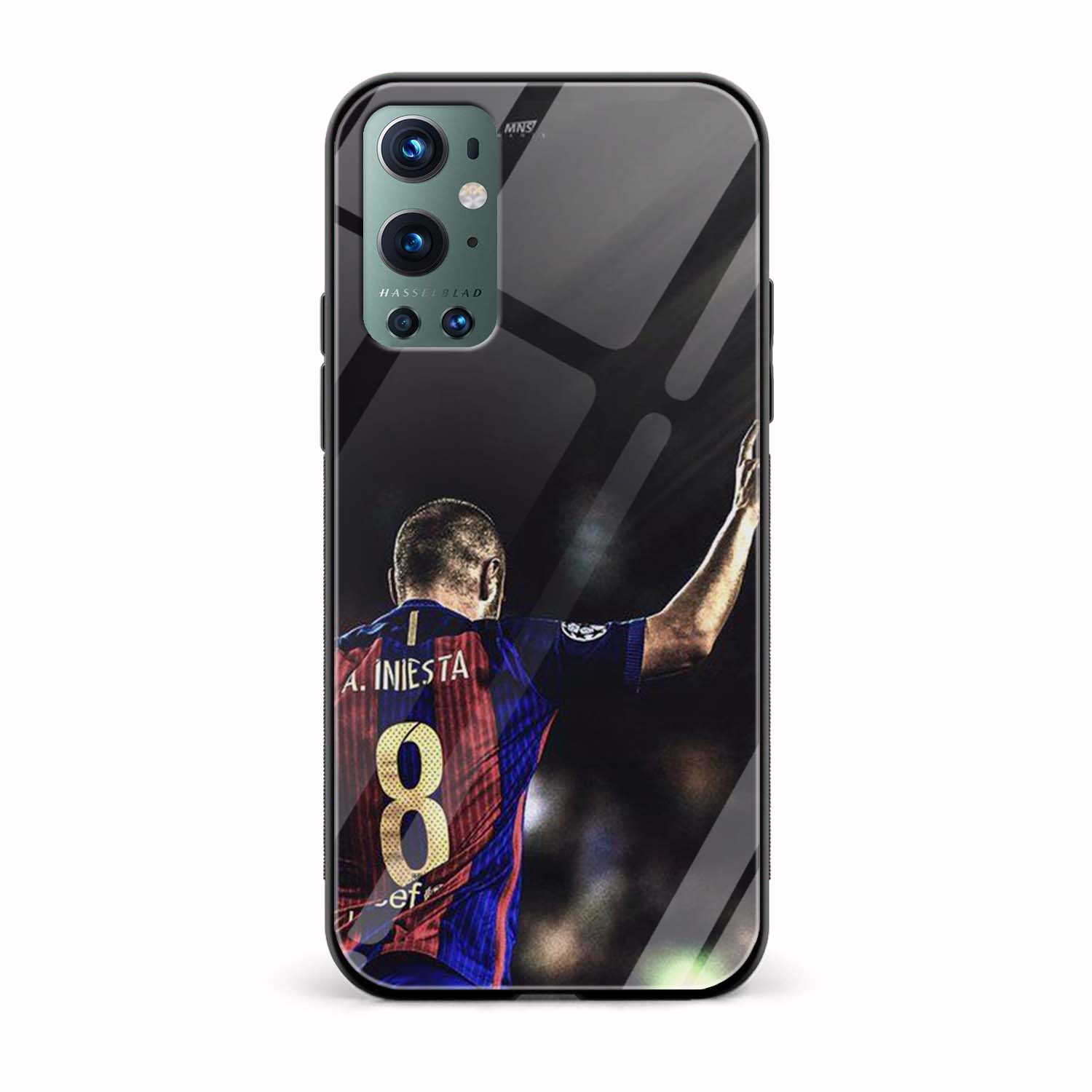 Football - Andres Iniesta Printed Glass Back Phone Case Football - Andres Iniesta Printed Glass Back Phone Case - Image 1