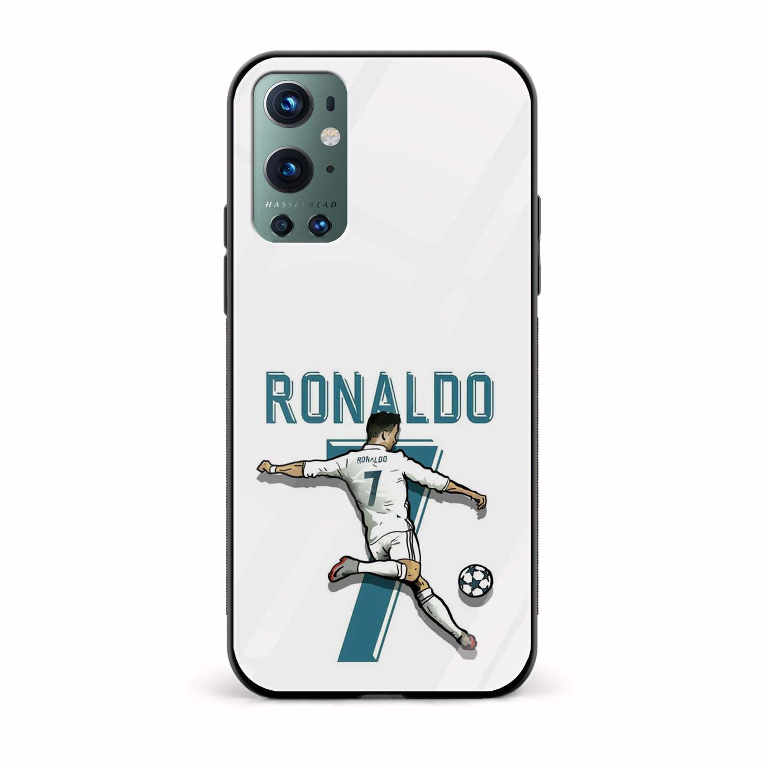 Football - Ronaldo Printed Glass Back Phone Case Football - Ronaldo Printed Glass Back Phone Case - Image 1