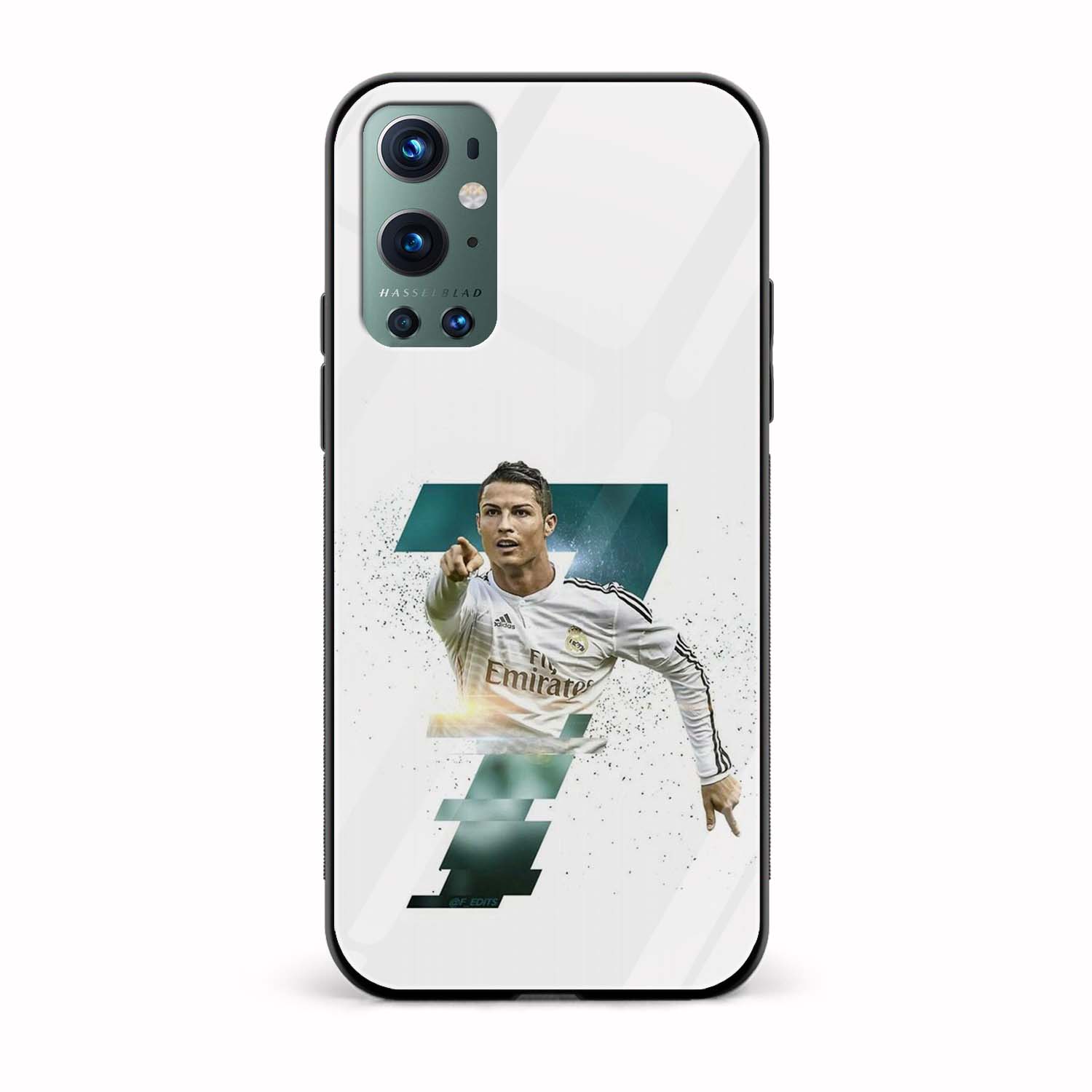 Football - Ronaldo Printed Glass Back Phone Case Football - Ronaldo Printed Glass Back Phone Case - Image 1