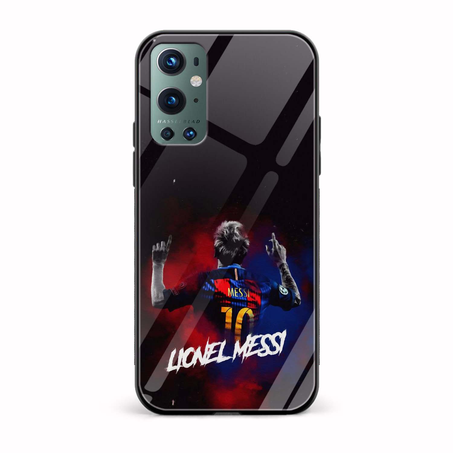 Football - Messi Printed Glass Back Phone Case Football - Messi Printed Glass Back Phone Case - Image 1
