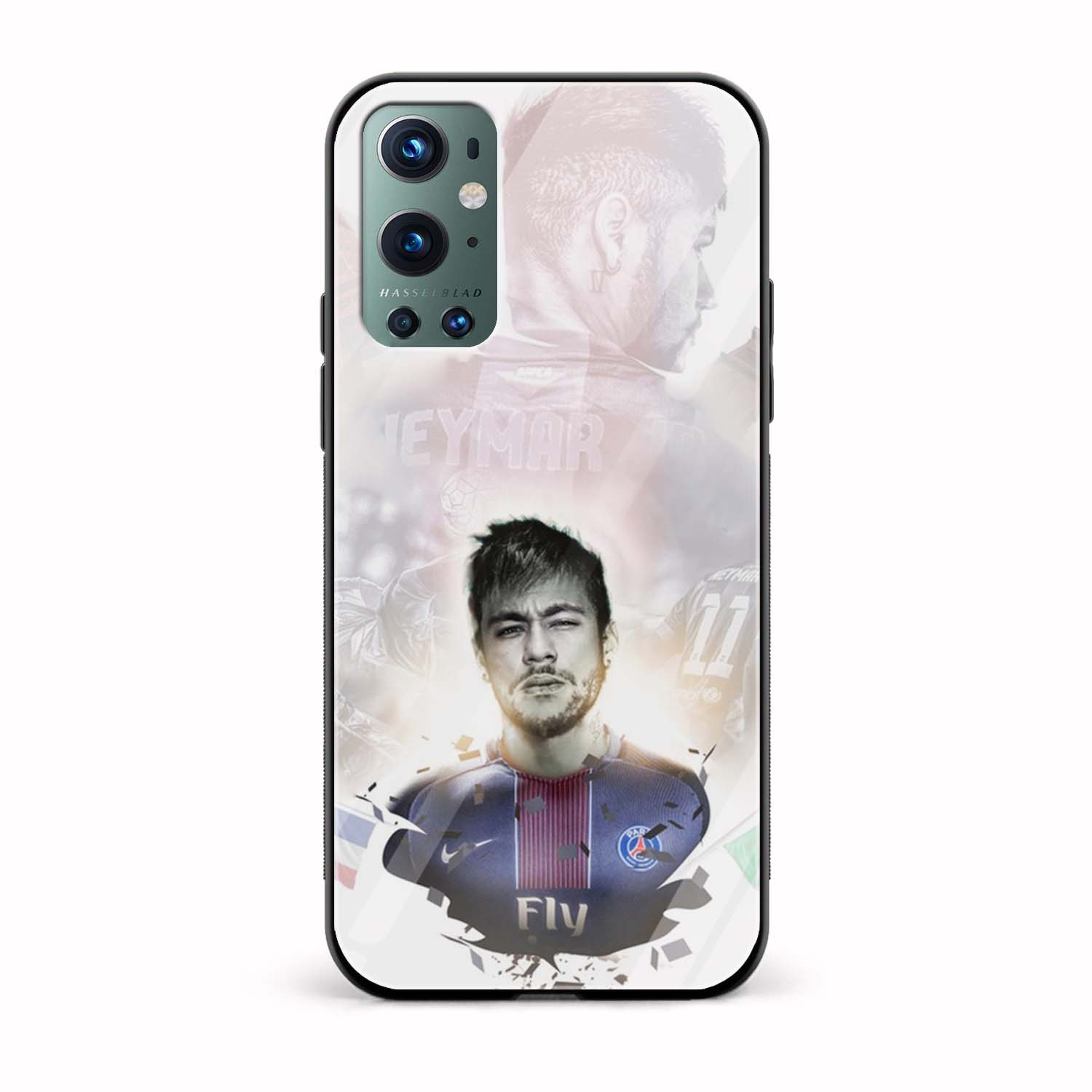 Football - Neymar Jr. Printed Glass Back Phone Case Football - Neymar Jr. Printed Glass Back Phone Case - Image 1