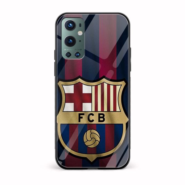 Football - FCB Printed Glass Back Phone Case