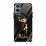 Football - Messi Printed Glass Back Phone Case