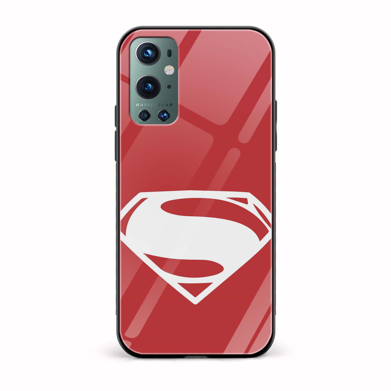 Superman Printed Glass Back Phone Case Superman Printed Glass Back Phone Case - Image 1
