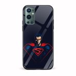 Superman Printed Glass Back Phone Case
