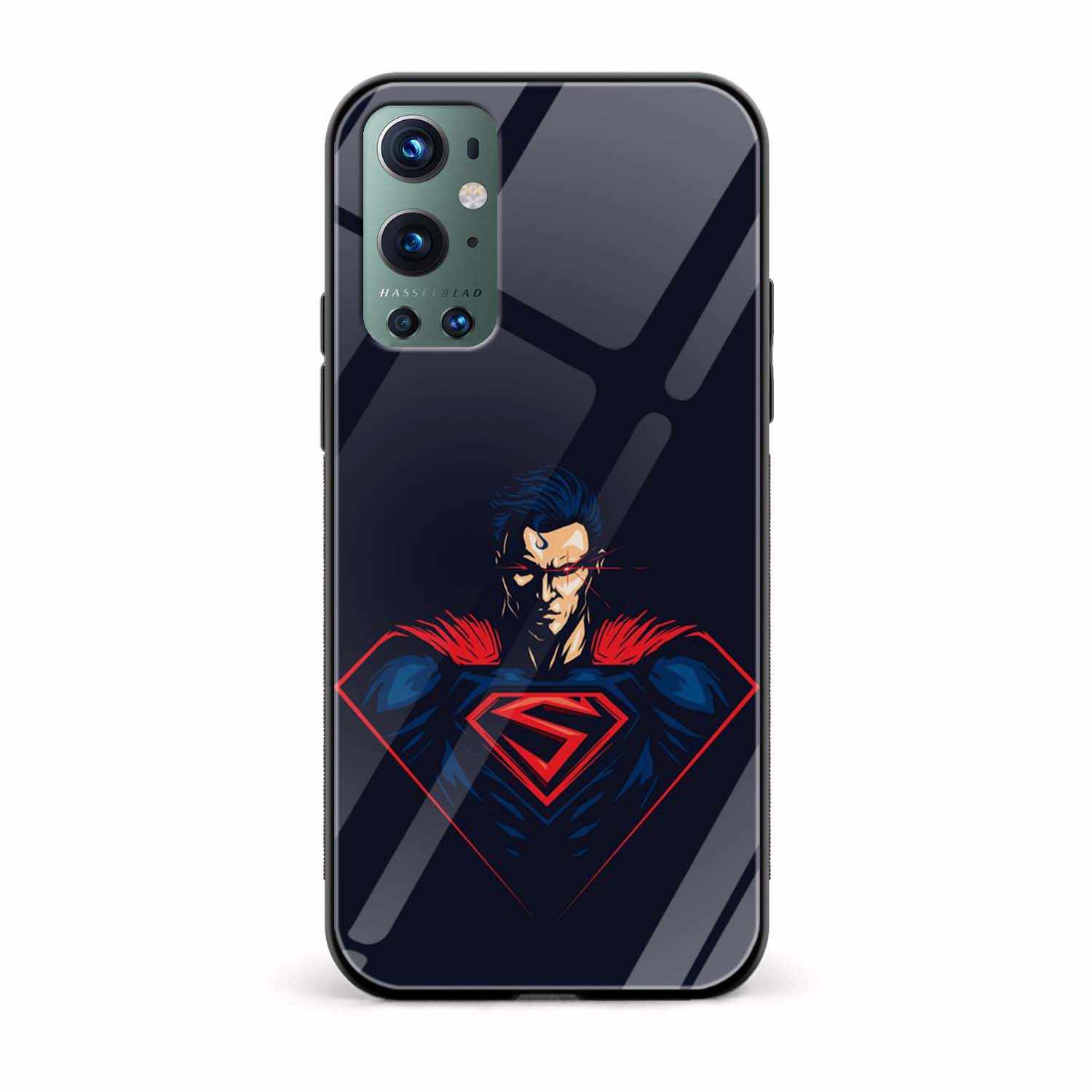Superman Printed Glass Back Phone Case Superman Printed Glass Back Phone Case - Image 1