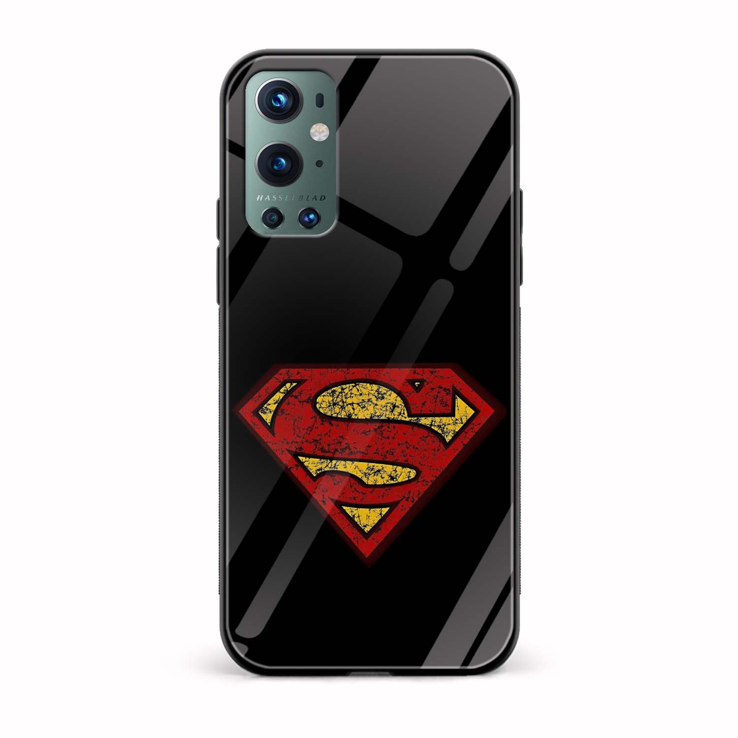Superman Printed Glass Back Phone Case Superman Printed Glass Back Phone Case - Image 1