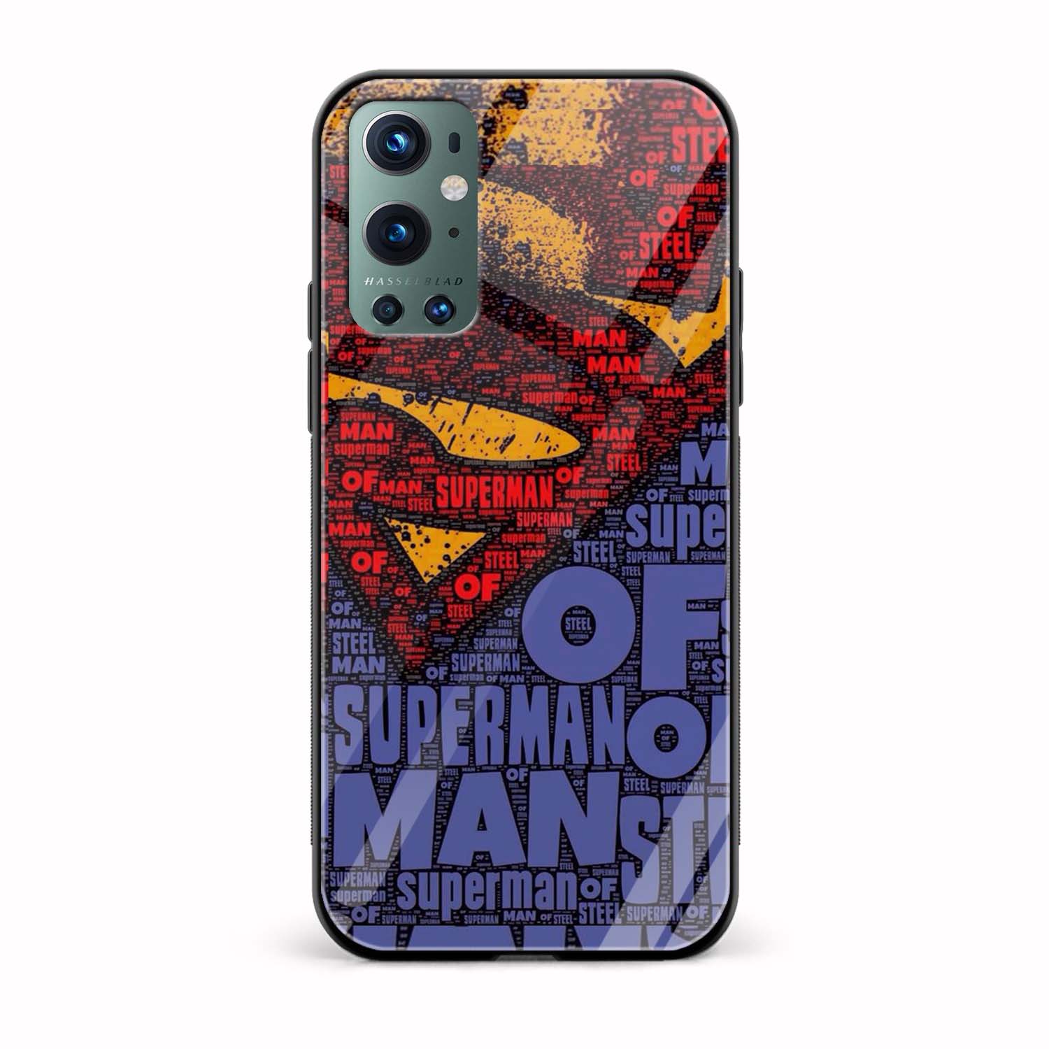 Superman Printed Glass Back Phone Case Superman Printed Glass Back Phone Case - Image 1
