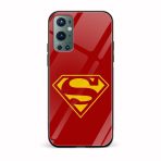 Superman Printed Glass Back Phone Case