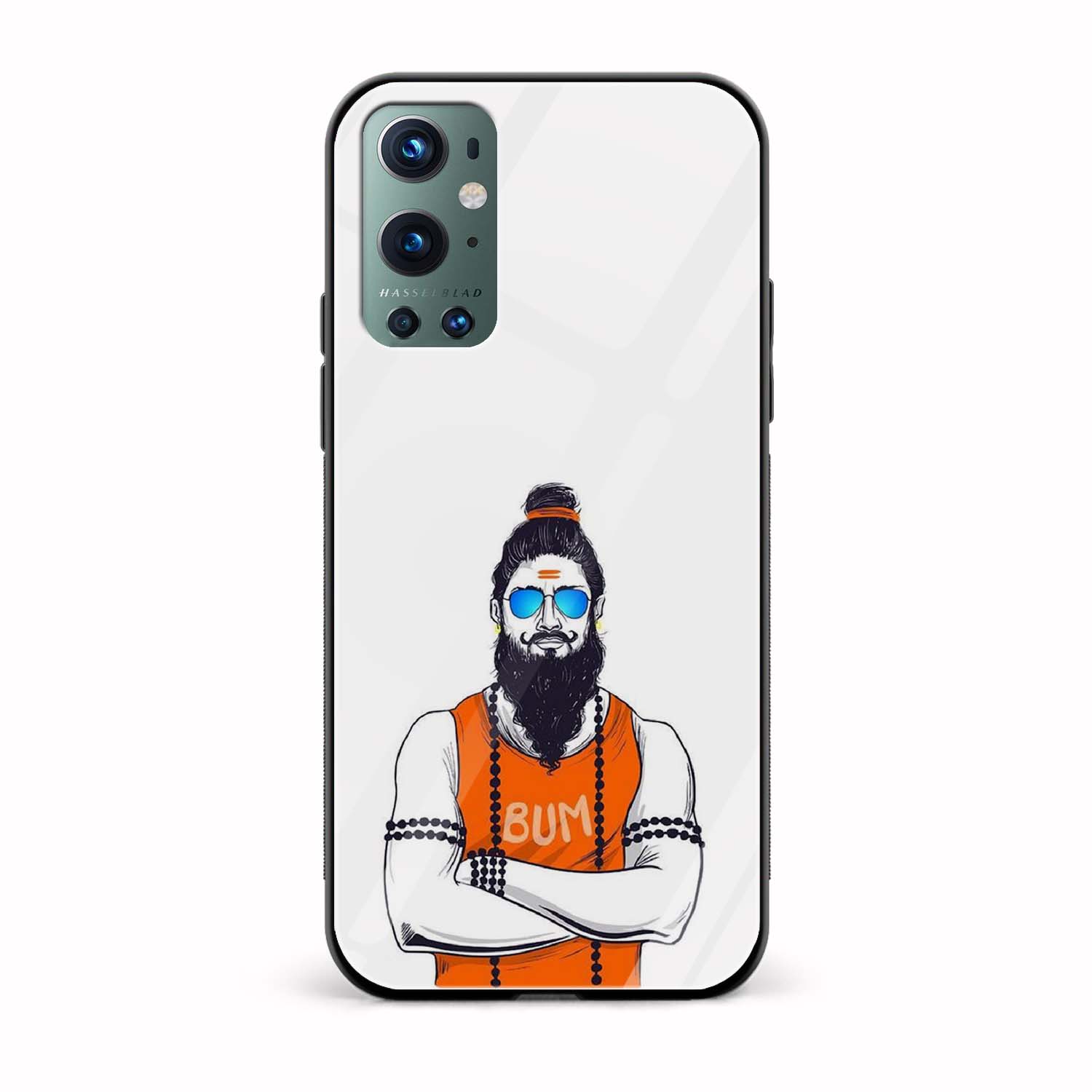 Moustache and Beard Printed Glass Back Phone Case Moustache and Beard Printed Glass Back Phone Case - Image 1