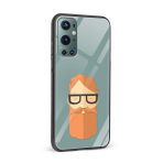 Moustache and Beard Printed Glass Back Phone Case - Image 2