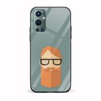 Moustache and Beard Printed Glass Back Phone Case