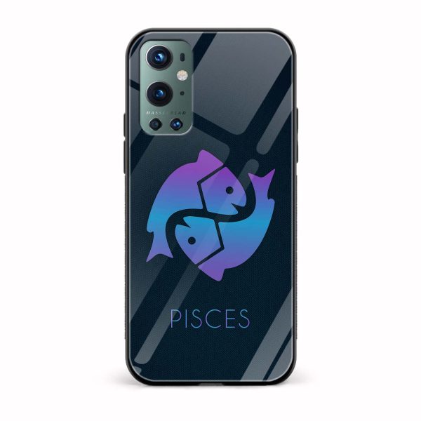 Zodiac Sign-PISCES Printed Glass Back Phone Case