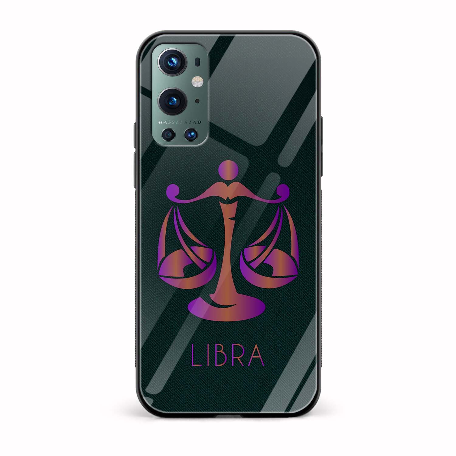Zodiac Sign-LIBRA Printed Glass Back Phone Case Zodiac Sign-LIBRA Printed Glass Back Phone Case - Image 1