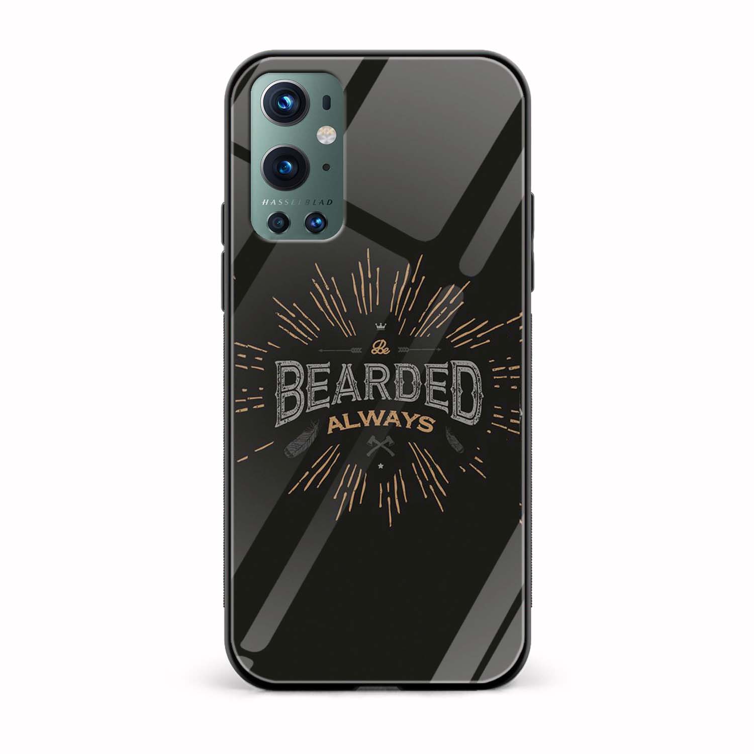 Be Bearded Always Printed Glass Back Phone Case Be Bearded Always Printed Glass Back Phone Case - Image 1