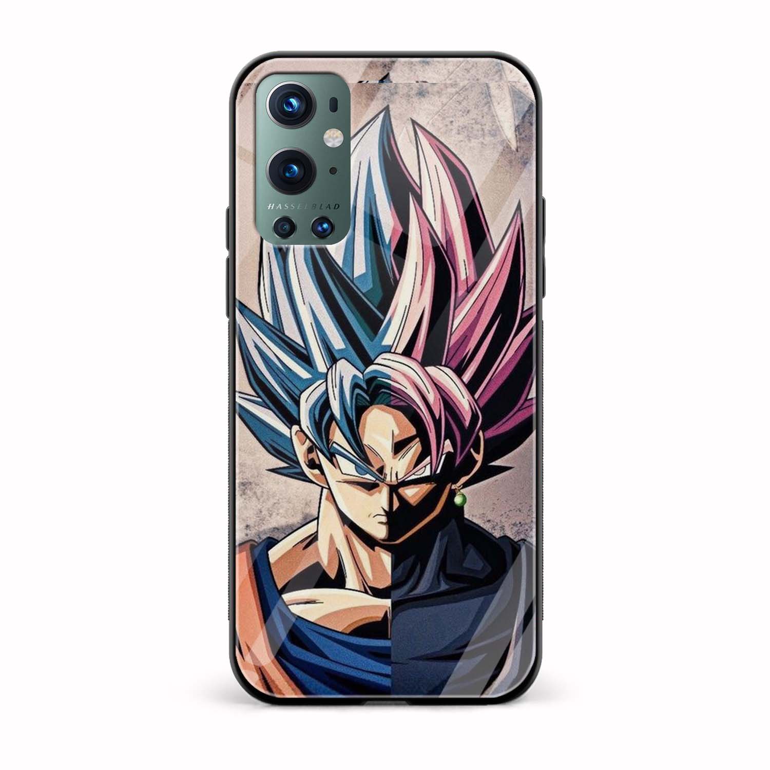 Goku And Zamasu Printed Glass Back Phone Case Goku And Zamasu Printed Glass Back Phone Case - Image 1