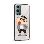 Shinchan Printed Glass Back Phone Case - Image 2
