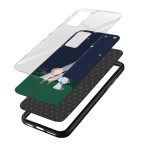 Shinchan and Shiro Printed Glass Back Phone Case - Image 3