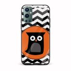 Owl Printed Glass Back Phone Case