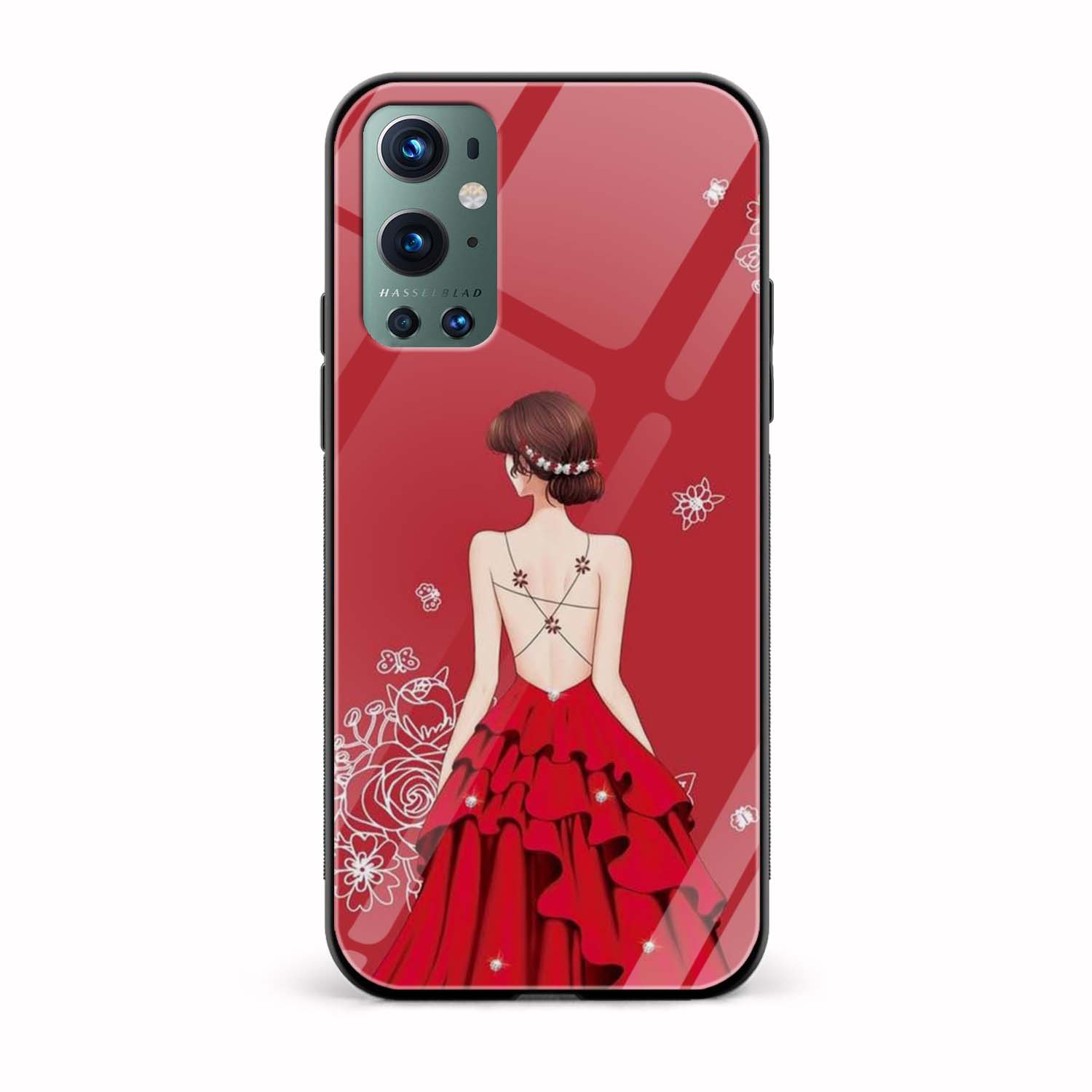 Feminine Printed Glass Back Phone Case Feminine Printed Glass Back Phone Case - Image 1