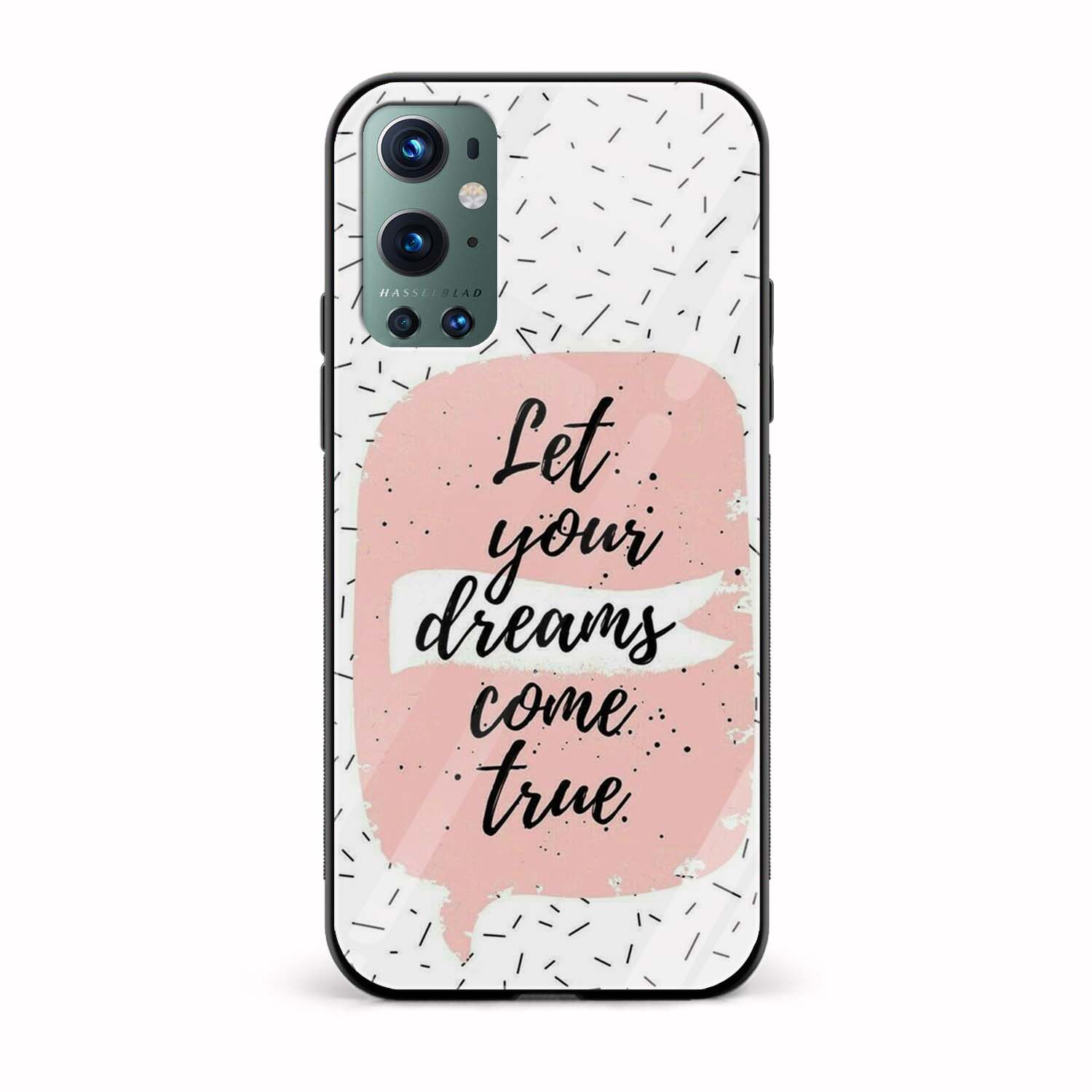 Let Your Dreams Come True Printed Glass Back Phone Case Let Your Dreams Come True Printed Glass Back Phone Case - Image 1