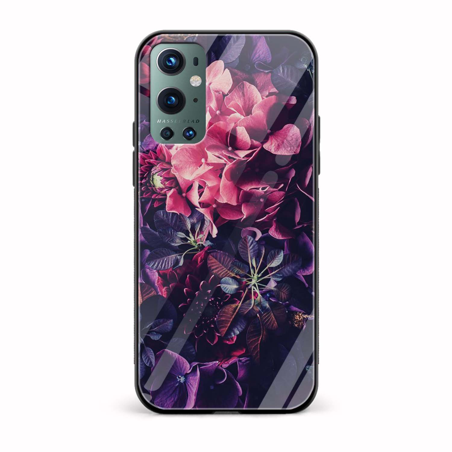 Floral Printed Glass Back Phone Case Floral Printed Glass Back Phone Case - Image 1