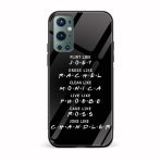Friends Poem Printed Glass Back Phone Case