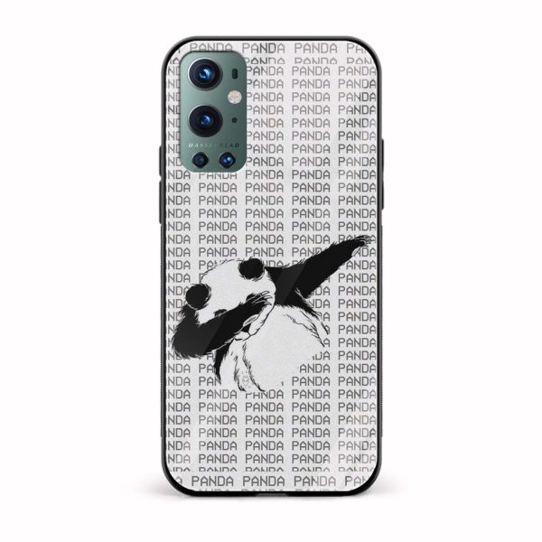Pandab Printed Glass Back Phone Case