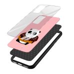 Panda Donut Printed Glass Back Phone Case - Image 3