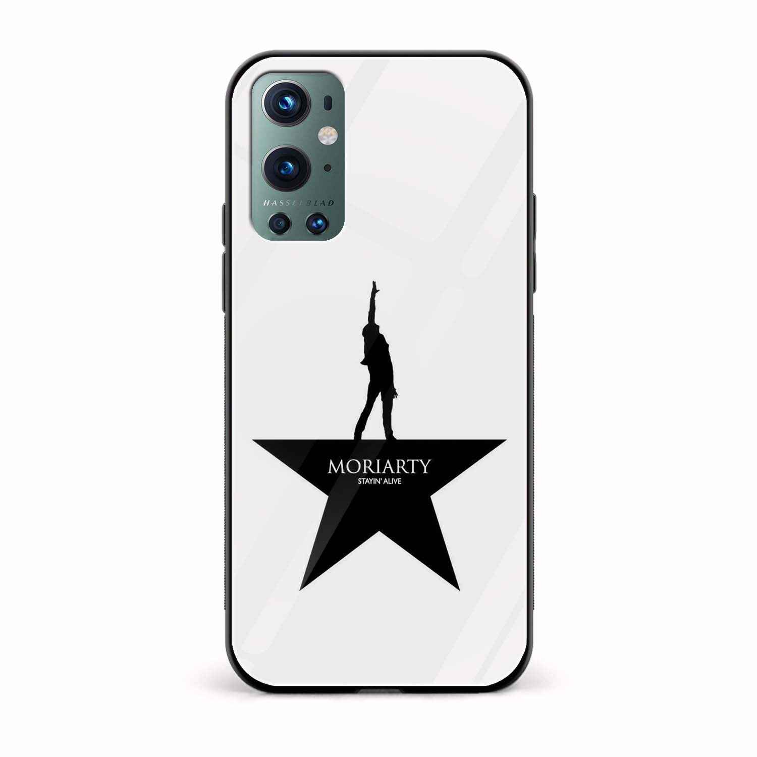 Moriarty Stayin Alive Printed Glass Back Phone Case Moriarty Stayin Alive Printed Glass Back Phone Case - Image 1