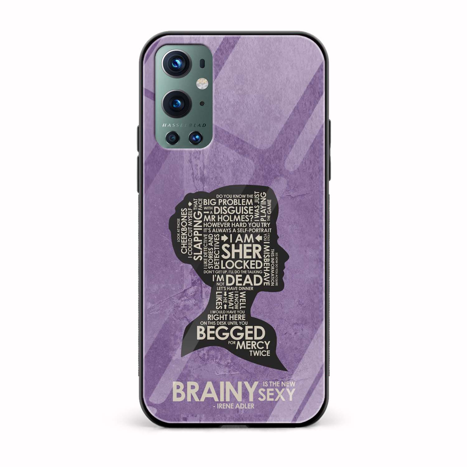 Brainy Is the New Sexy Printed Glass Back Phone Case Brainy Is the New Sexy Printed Glass Back Phone Case - Image 1