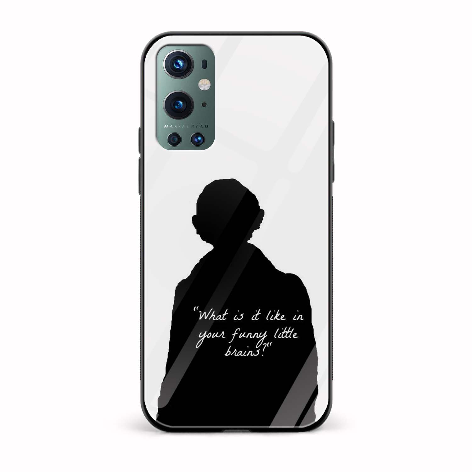 What Is It Like In Your Funny Little Brains? Printed Glass Back Phone Case What Is It Like In Your Funny Little Brains? Printed Glass Back Phone Case - Image 1