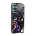 Iniesta Barcelona Printed Glass Back Phone Case - Image 2