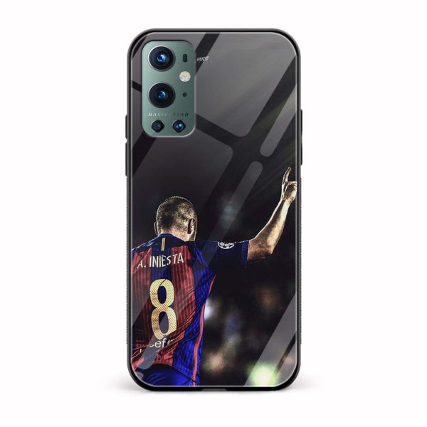 Iniesta Barcelona Printed Glass Back Phone Case