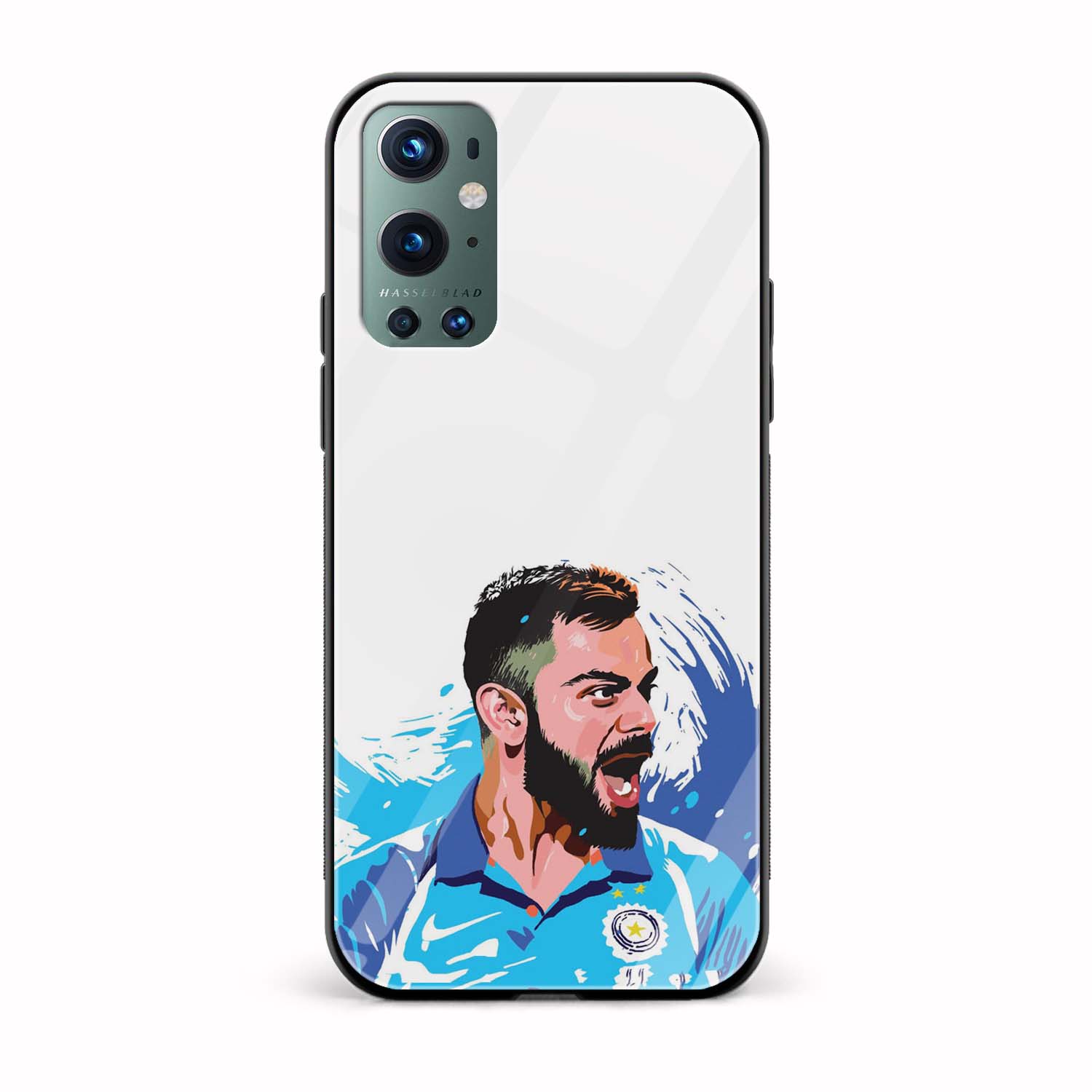 Kohli Printed Glass Back Phone Case Kohli Printed Glass Back Phone Case - Image 1