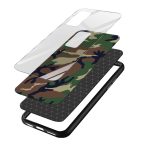 Camouflage Printed Glass Back Phone Case - Image 3