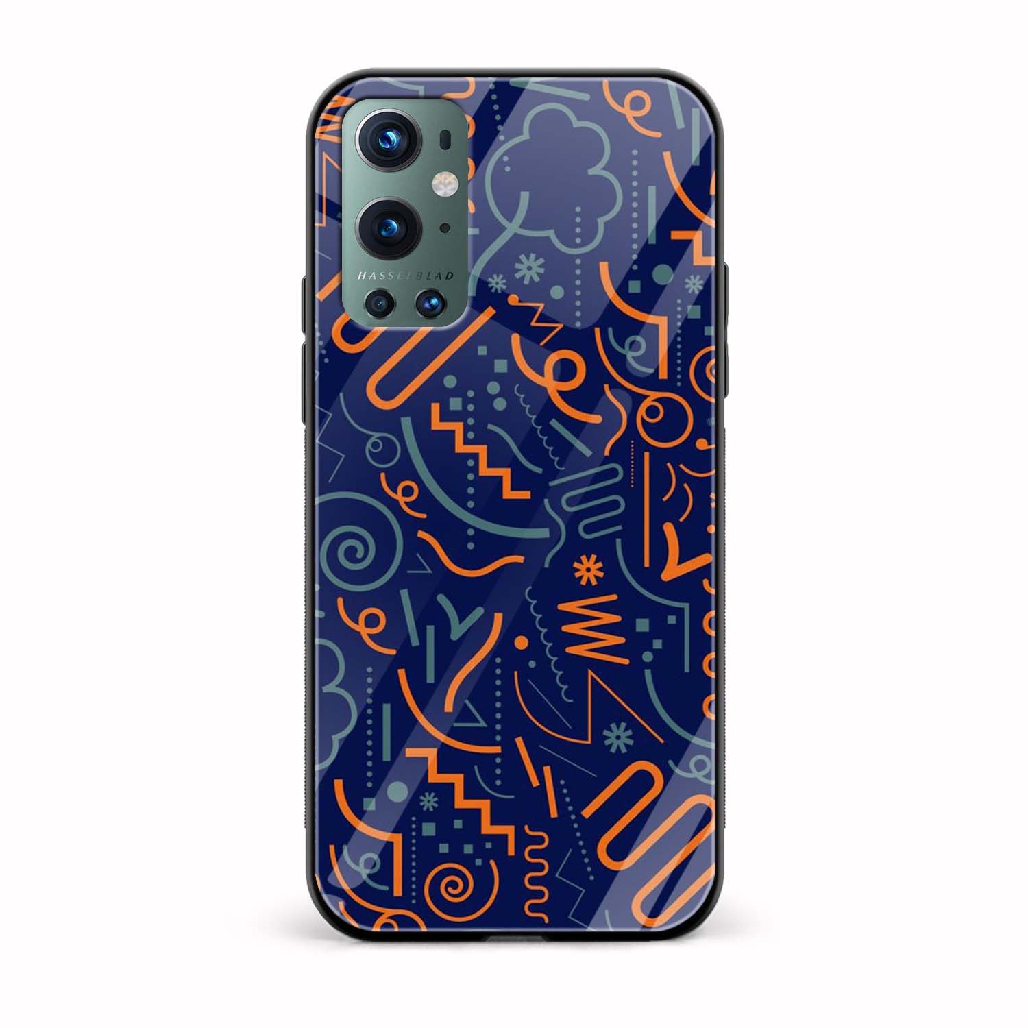 Abstract Printed Glass Back Phone Case Abstract Printed Glass Back Phone Case - Image 1