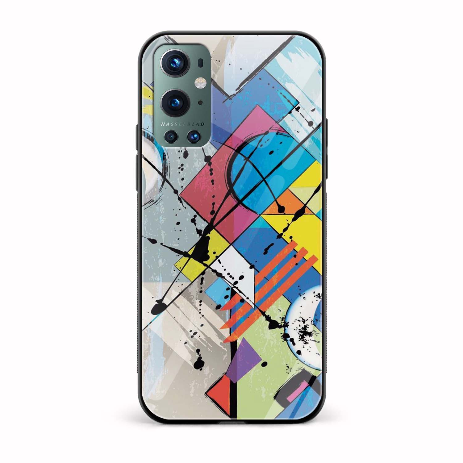 Abstract Printed Glass Back Phone Case Abstract Printed Glass Back Phone Case - Image 1