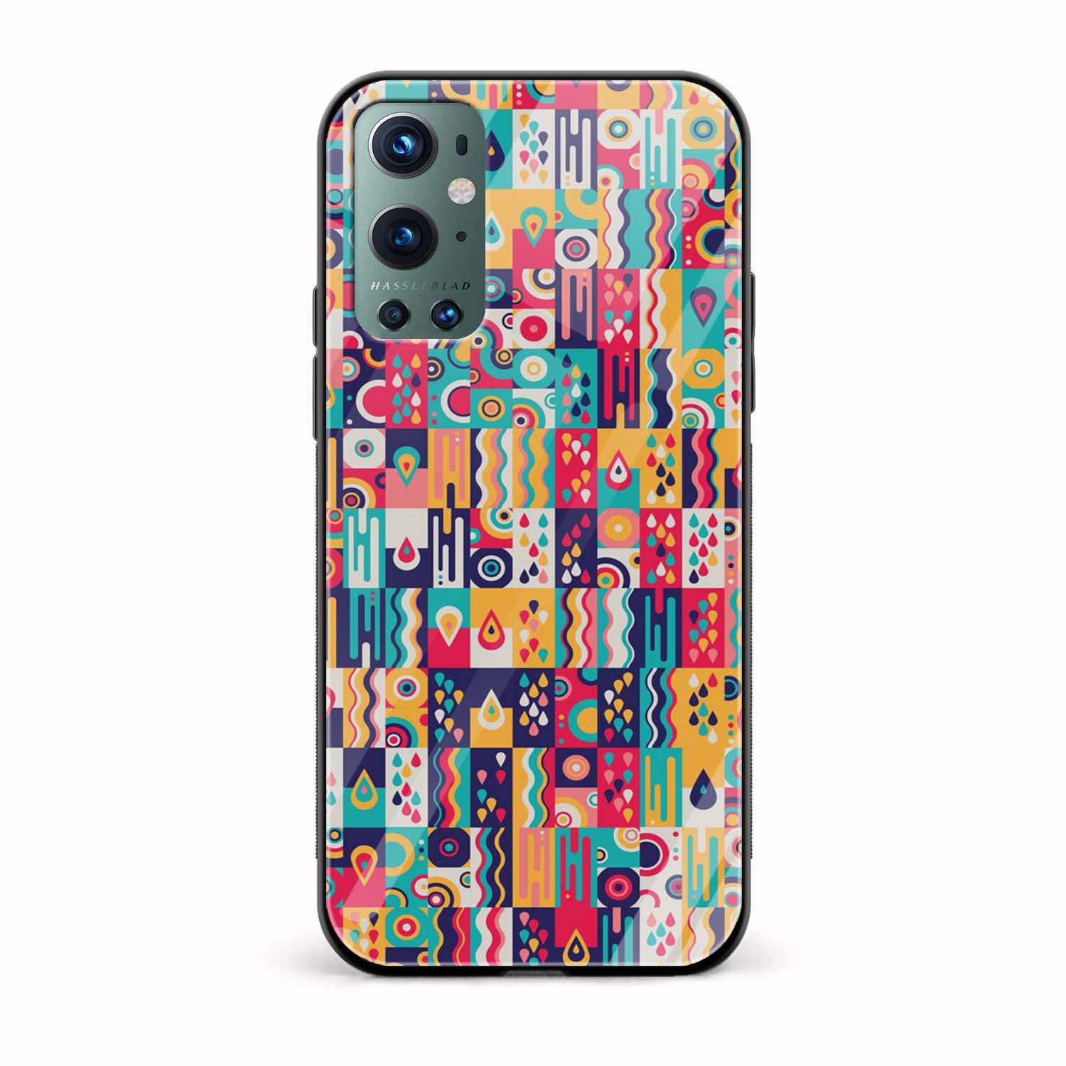 Abstract Printed Glass Back Phone Case Abstract Printed Glass Back Phone Case - Image 1