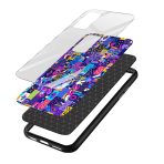 Abstract Printed Glass Back Phone Case - Image 3