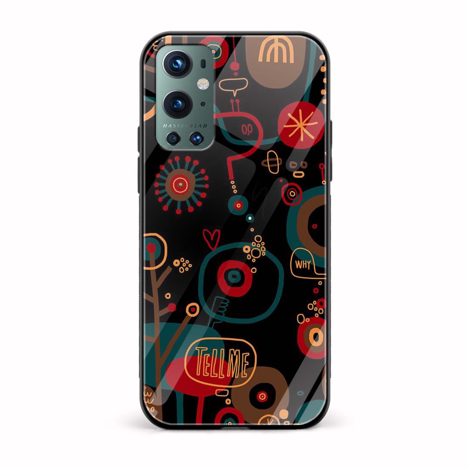 Abstract Printed Glass Back Phone Case Abstract Printed Glass Back Phone Case - Image 1
