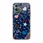 Abstract Printed Glass Back Phone Case
