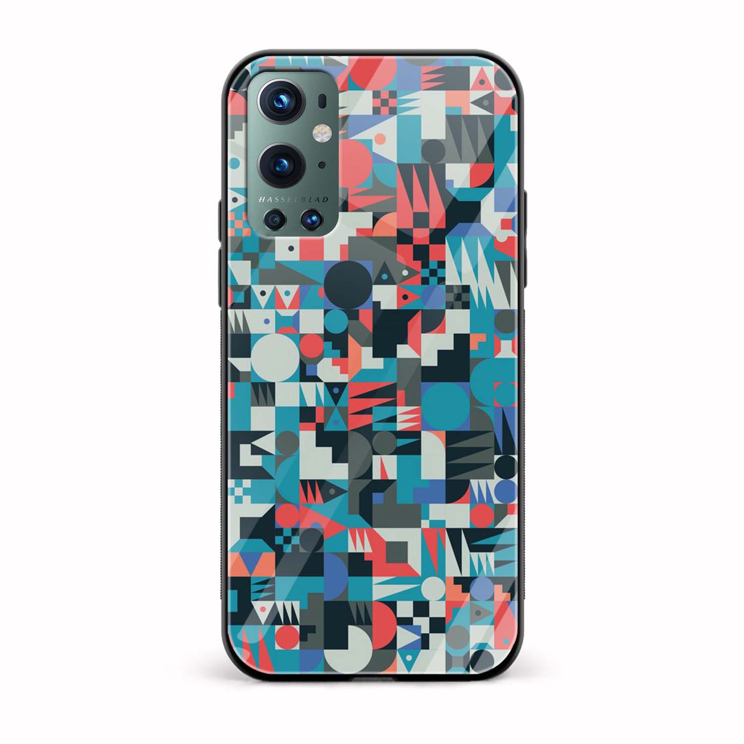 Abstract Printed Glass Back Phone Case Abstract Printed Glass Back Phone Case - Image 1